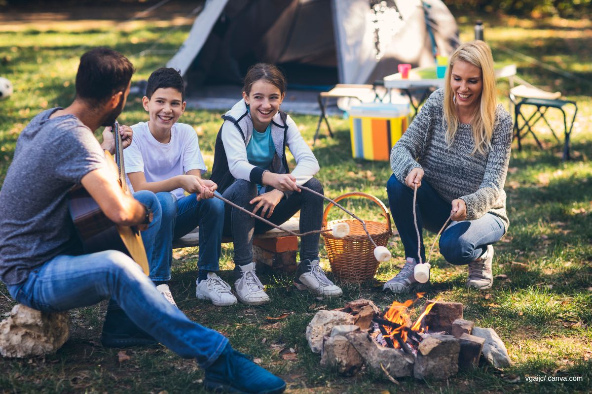 camping mit familie